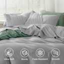 Bedsure King Size Sheets Set - 4 Pieces Soft King Sheets - Breathable & Cooling - Hotel Luxury - Easy Care Polyester Microfiber Bedding for Women, Men, Grey
