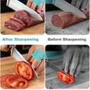 Knife Sharpening Stone 2 Side Grit 3000/8000 Whetstone knife Sharpener Stone with Non-Slip Rubber Base, Kitchen, Hunting, Pocket Knives and Blades