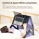 Foldable Laying Down Desk - Adjustable Height, Laptop Stand for Couch | Lying Down Laptop Stand for Bed, Sofa.with Mouse pad(Large,Black)