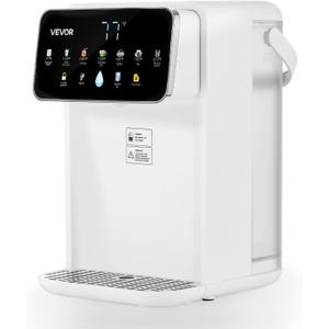 VEVOR Instant Hot Water Dispenser, Countertop Boiling Water Dispenser with Adjustable 7 Temperatures & 7 Water Volumes, 118oz Removable Water Tank, Quick Heating with Touchscreen & Child Lock for Home (3.7 Quarts)
