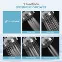 Luxury High Pressure Shower Head 5 Power Modes, Water Saving Showerhead with 360 Adjustable Brass Ball Joint for smooth Shower Experience, Wide Angle and Easy Installation