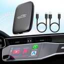 3-in-1 Wireless Carplay and Android Auto Adapter Streaming Video Fits Netflix/YouTube/TF Card, 2025 Upgrade Magic Car Play Vedio Box Converts OEM Wired to Wireless CarPlay Adapter for Cars from 2016 (Black)