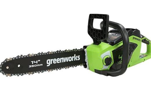 GREENWORKS 40 VOLT CSF403 NEW 14" CORDLESS Battery CHAINSAW 14 inch Chain Saw