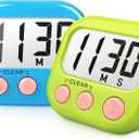 Classroom Timers for Teachers Kids Large Magnetic Digital Timer Teacher Supplies 2 Pack-Blue Green