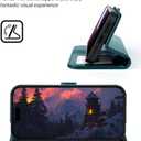 OCASE for iPhone 17 Pro Max Detachable Wallet Case with Card Holder, 2 in 1 PU Leather Flip Folio with RFID Blocking Stand Wrist Strap Shockproof Phone Cover 6.9 Inch 2025, Peacock Blue