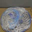 Monofilament Cast Net with Blue Ring for Bait Fishing, Handmade with 1/2" Mesh, Weighted Sinkers and Braided Hand Rope, 6FT Radius