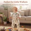 Baby Sleep Suit 1.0TOG Long Sleeve Wearable Blanket with Legs, Soft Sleeping Bag with Feet (Newborn to 24 Months)