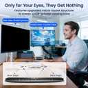 Magnetic Monitor Privacy Screen Filter 24 Inch for Computer 16:9 Aspect Ratio, Hanging Anti Glare Blue Light Shield Eyes Protection, Removable Blackout Anti Spy Security Protector
