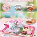 Tea Party Set for Toddlers 3–10, with Desserts & Carrying Case, child-size