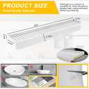 Silicone Sink Edge Protectors - Multifunction Accessories, Splash Guard & Draining Mat for Kitchen, Bathroom Sink, Steel, Granite, Quartz Countertops (Transparent, 4 * 24in)