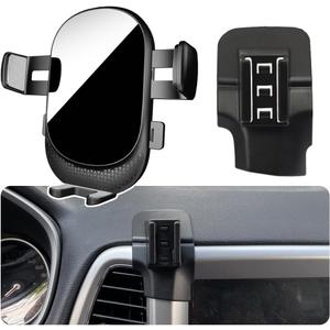 Car Phone Holder for Jeep Compass Auto Accessories[Only for 2017-2021 Compass][Please check if your center console is consistent and if it is applicable][Lock Hands Free Automobile Cell Phone Mount]