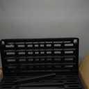 IRIS USA 4-Shelf Heavy Duty Plastic Storage Shelves, 400lb Capacity, 56"H x 36"W x 18"D, Large Modular Shelving Unit Storage Organizer for Garage, Home, Bathroom & Laundry, Storage Rack - Black (4-Tier)