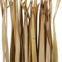 Deco 79 Palm Leaf Home Decor Natural Foliage Tall Natural Dried Foliage with Grass and Dark Brown Stems, Foliage for Decoration 5" x 5" x 58", Light Brown