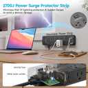 20 Outlet Power Strip with USB C,6Ft Extension Cord with Multiple Outlets, 2700 Joules Surge Protector,1875W/15A, ETL Listed for Home Office Dorm Gaming
