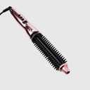 CALISTA Perfecter Pro Heated Round Brush | Lift, Volumize, and Style with No Heat Damage for Healthier-Looking Hair | 1.5" for Long Hair Styles | Dual Voltage & Adjustable Temp (1.5, Rose Gold)