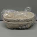 Bread Proofing Baskets Set of 2 10 inch Oval Shaped Dough Proofing Bowls w/Liners Perfect for Professional & Home Sourdough Bread Baking