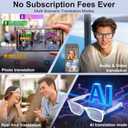 AI Smart Glasses for Men & Women with ChatGPT, Bluetooth Glasses with 165 Languages Translation, Color-Change Lens, Meeting Analysis, Music Playback, Hands-Free Calls, UV & Blue Light Protection