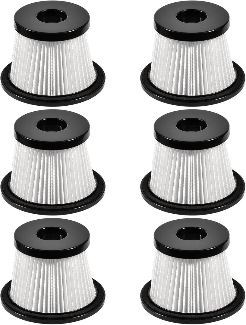 6Pcs Replacement HEPA Filters Cordless Vacuum Cleaner Filters Compatible with Moosoo K24