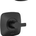 Delta Faucet Modern 14 Series Matte Black Shower Faucet, Tub and Shower Trim Kit with Single-Spray Touch-Clean Black Shower Head, Matte Black T144339-BL-PP (Valve Not Included)