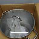 HOMICHEF LARGE STOCK POT 24 Quart With Lid - Nickel Free Stainless Steel Cookware Stockpot 24 Quart - Healthy Cookware Polished Stockpots - Heavy Duty Induction Pot Soup Pot With Lid (Big 24 Quart, Mirror Polished Stainless Steel)