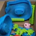 Kids Sand Water Table , 3-Tier Sand Table and Rain Showers Splash Pond Water Table Toys, Activity Sensory Play Table Beach Summer Outside Toy for Toddler Boys Girls
