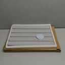 Large Stone Dish Drying Mat for Kitchen Counter, 24"16", Collapsible Quick Dry Dish Drying Mat, Ultra Absorbent Diatomaceous Earth Mats for Dishes Bottles Cups, Match Any Countertop - Grey