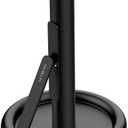 Ultrean Paper Towel Holder Countertop, Freestanding Paper Towel Dispenser with Spring-Loaded Arm for One-Handed Tear, Weighted Non-Slip Base, Stainless Steel for Kitchen, Black
