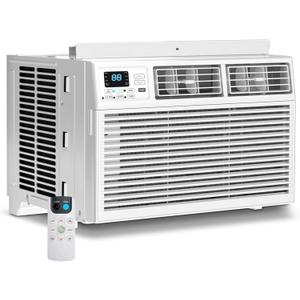 Window Air Conditioner, 8000 BTU Window AC Unit, Cool Rooms up to 350 Sq.Ft., 6-in-1 Modes,24H Timer, Energy Saving, Remote Control, Perfect for Bedroom, Apartment, Living Room, Office