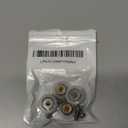 4 Sets Shower Door Rollers Runners Wheels Replacement Part Bathroom Glass Shower Sliding Door - 19mm x 5mm