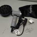 Dual Voltage Travel Hair Dryer, Mini High-speed Blow Dryer for Fast Drying, Ionic Hairdryer with Diffuser Gift Women, Lightweight Compact Portable, Quiet, European International 100-240V, BLACK