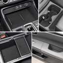 POSAID Center Console Liners for Honda CRV 2023 2024 2025 Cup Holder Insert, Center Mats for CR-V Accessories Non-Slip Anti Dust Interior Mats 17PC Set, Black Trim