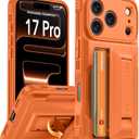 Oterkin for iPhone 17 Pro Wallet Case [4-5 Card Holder] [Kickstand] [RFID Blocking] [Full Camera Protection] [Military Grade Protection] Shockproof Rugged Phone Case for iPhone 17 Pro, Orange