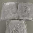 Adult Incontinence Pull-on Plastic Pants PVC Pants 3 Pack (X-Large, Transparent White)