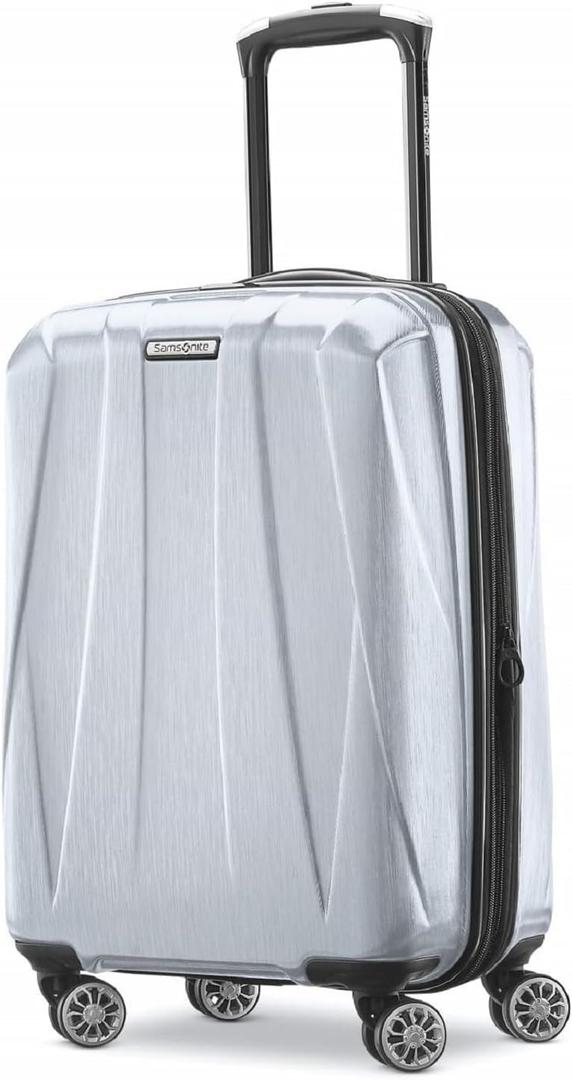 Samsonite Centric 2 Hardside Expandable Luggage with Spinner Wheels, Silver, Carry-On 20-Inch