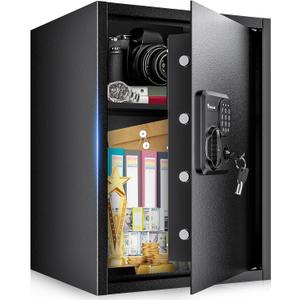 Bonsaii Large Safe Box 2.5 Cubic Feet for Home Security with Electronic Keypad and Removable Shelf, Document Safe for Home, Money, Cash, Jewelry, 15.7"W x 15"D x 21.7"H