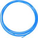 M METERXITY Nylon Line Hose Tube, 0.08"(2mm) ID x 0.16"(4mm) OD PA6 Pneumatic Air Line Tubing for Fluid Transfer/Trailer Air Brake System, Polyamide Water Fuel Pipe [5M/16FT, Blue]