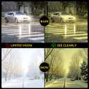 TJUTR Night Vision Driving Glasses for Men & Women, Polarized Anti Glare Yellow Lens Glasses for Night Time Safety TN2582