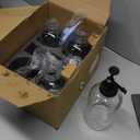 Molimoli Coffee Syrup Dispenser Set of 4, Glass Bottles with Pump, Maple & Coffee Syrup, Black