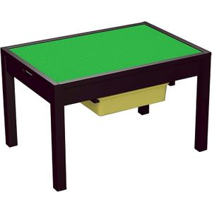 UTEX Large 2 in 1 Kid Activity Table with Storage for Older Kids, Play Table for Kids,Boys,Girls, Espresso, 22.2 in x 32.2 in x 20 in