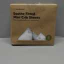 2-Pack Mini Crib Sheets Fitted - 38x26 Pack N Play Sheets for Pack and Play Mattress, Organic Cotton, Soft & Breathable Playard Bedding, Neutral Mini Toddler Bed Cover for Boys, Girls (KeaSafari)