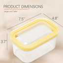 Plastic Butter Cutter Slicer, Large Airtight Butter Dish Container with Lid for Fridge, Easy to Cut & Store