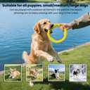 Indestructible Dog Ring Toy, Rubber Soft Dog Chew Toys, Small Medium Large Dogs Frisbee for Aggressive Chewers,Suitable for Tossing, Pulling Training-6.69in Flying Disc (1 Ring)