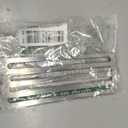 6 Pack 8" x 1" Adjustable Slotted Flat Mending Plates for 3/8" Screws, Stainless Steel, 5/32" Thick