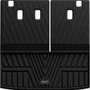 LASFIT Cargo Mat with Backrest Mat for Honda Pilot 2023 2024 2025 2026, Split & One-piece Foldable Seating TPE Custom Fit Trunk Mat Cargo Liner with Seatback Mat Accessories, Black