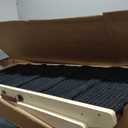 Dog Ramp for Bed - Foldable Small to Large Dog Ramp for Couch - 6 Adjustable Height from 12" to 24" - Stairs with High Traction Mat - Wooden Portable Ramp for Dogs to Get on Bed Couch Car Up to 200LBS