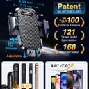 VANMASS Phone Holders for Your Car 2026 Upgraded Military-Grade Car Phone Holder90+LBS Strongest SuctionCell Phone Mount Truck Stand for Dashboard Windshield Vent for iPhone 17 Pro Max 16 15 Android (Black)