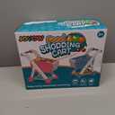 102pcs Kids Shopping Cart Trolley Play Set with Pretend Food and Accessories,Perfect for Ages 3+ Pretend Play and Role-Playing Games