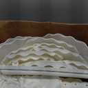 Pack of 10 NWK Cake Stand Set with 3 x Two-Tier and 3 x Three-Tier Cupcake Stands, 4 x Appetizer Trays, for Birthday Baby Bridal Shower Party (White)