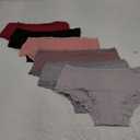 FINETOO 6 Pack Cotton Underwear for Women Cute Bikini Panties Sexy Lace Waist Briefs Soft Breathable Women's Cheeky M