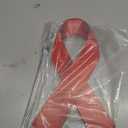 5pcs Orange Ribbon Awareness Yard Signs with Metal Stakes 14" Ribbon Health Awareness Lawn Stakes Waterproof Patio Sign for Outdoor Garden Decorations
